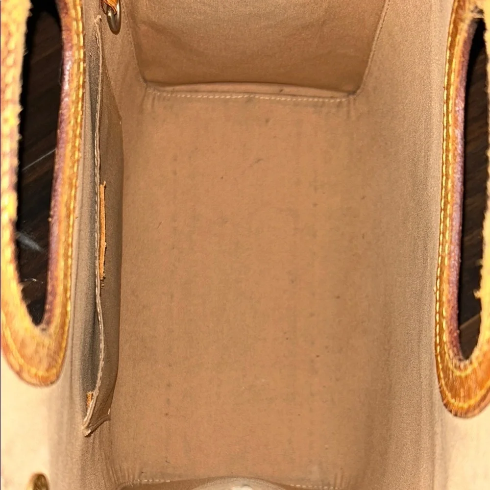 LOUIS VUITTON Gold Tote with Iconic Embossed Design